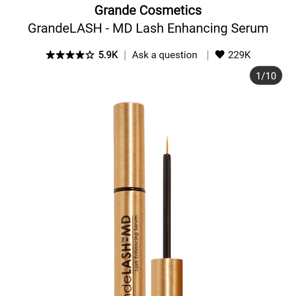 NIB GRANDE COSMETICS LASH ENHANCING SERUM 3 MONTH SUPPLY